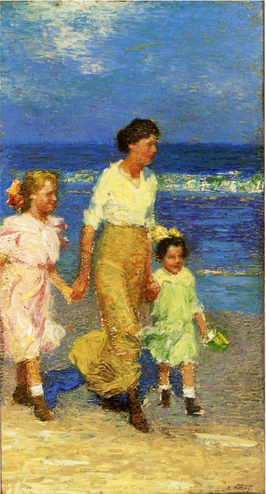 Edward Henry Potthast A Walk on the Beach